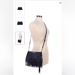 Rebecca Minkoff fringe black crossbody